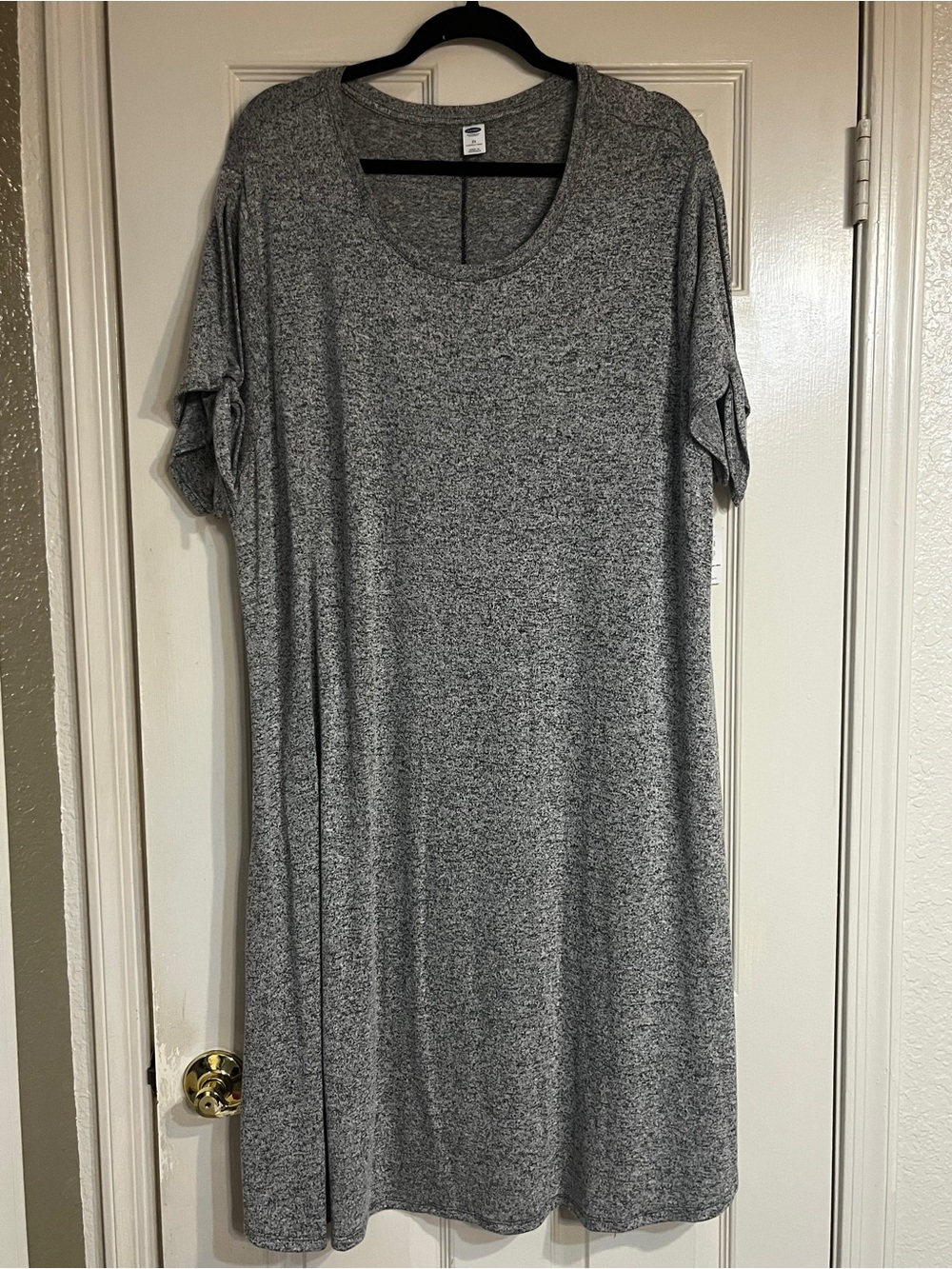 NWT Old Navy Heather Gray Short Sleeve Tunic Dress